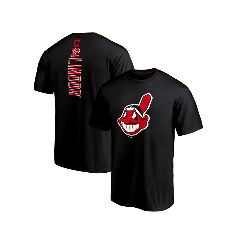 Major Baseball Indians Cleveland Indians Cotton T-Shirt Men's Clothing Top Sports Casual Women's T-Shirt 2026 Summer New T Shirt
