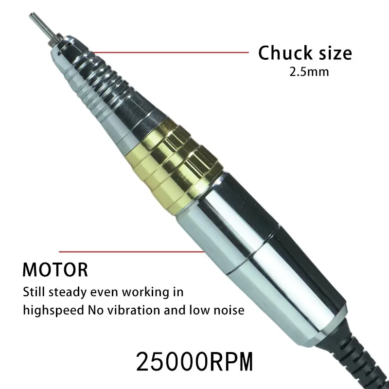 Electric Brushed Manicure Pedicure Polishing Machine 28000RPM Professional Nail File Remover Acrylic Gel Nails