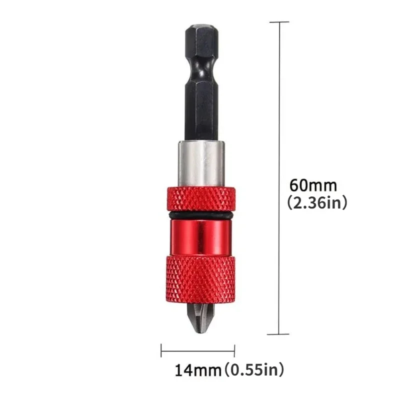1Pc Adjustable Screw Depth Magnetic Screwdriver Bit Holder 1/4 Inch Hex Driver with PH2 Scewdriver Bit