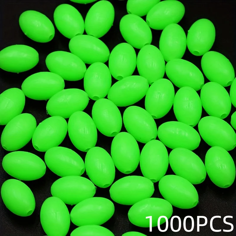 1000 Stück im Dunkeln leuchtendes Angelperlen-Set, 3 mm–10 mm – langlebige Acryl-Köderstopper für Nachtangeln, platzsparend und wiederverwendbar