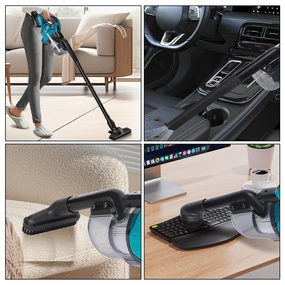 Electric Vacuum Cleaner Cordless Portable Handheld Power Vacuum Cleaner Multi-function Dust Cleaning Tool For Makita 18v Battery