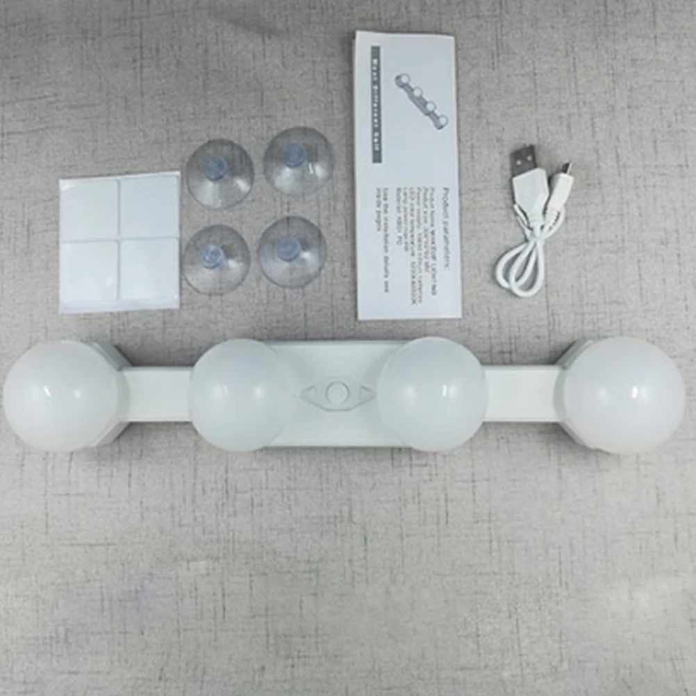 

LED Makeup Vanity Mirror Front Lamp White Led Makeup Light Portable Suction Cup LED Mirror Lights for Bathroom Showroom