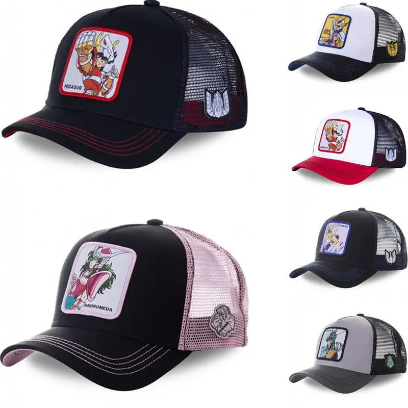 Anime Saint Seiya Phoenix Ikki Cosplay berretto sportivo per il tempo libero berretto da Baseball in cotone uomo donna Hip Hop Trucker Mesh Hat regali di festa