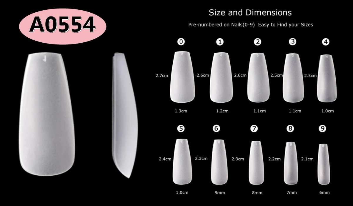Makartt Künstliche Nagelspitzen 500 Stück Mandelform Vollabdeckung Gel-Spitzen Falsche Acrylnägel Stiletto Coffin Press-on Nägel Klar Natürlich – Detail 26
