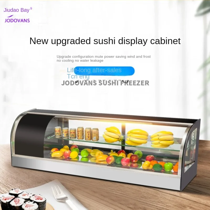 ZF Display Cabinet Small Desktop Refrigerated Cake Counter Commercial Fruit Dessert Fresh Cabinet