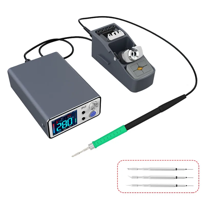 Imagem -03 - Aixun T3b Estação de Solda Suporte T115 T210 Série Lidar com Pontas de Ferro de Solda Estação de Retrabalho Elétrico para Iphone Conjuntos de Reparo jc