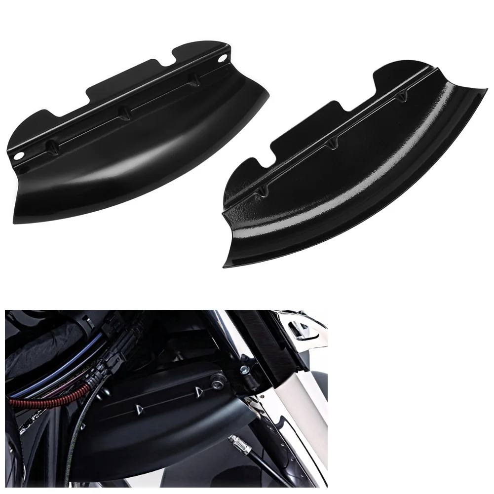 Motorcycle Black Lower Triple Tree Wind Deflector Front Fork For Harley Touring Electra Street Glide FLH/T FLHX 2014-2020 Models