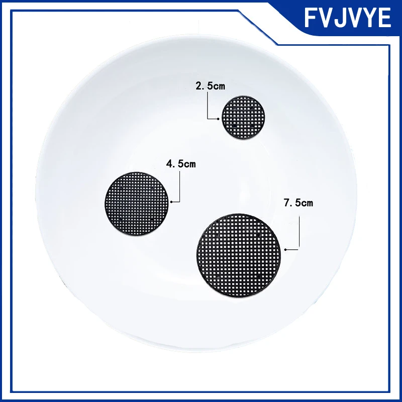 2.5/4.5/7.5cm Flower Pot Bottom Hole Pad Net to Prevent Soil Leakage Bonsai Bottom Round Mesh Plastic Breathable Mesh