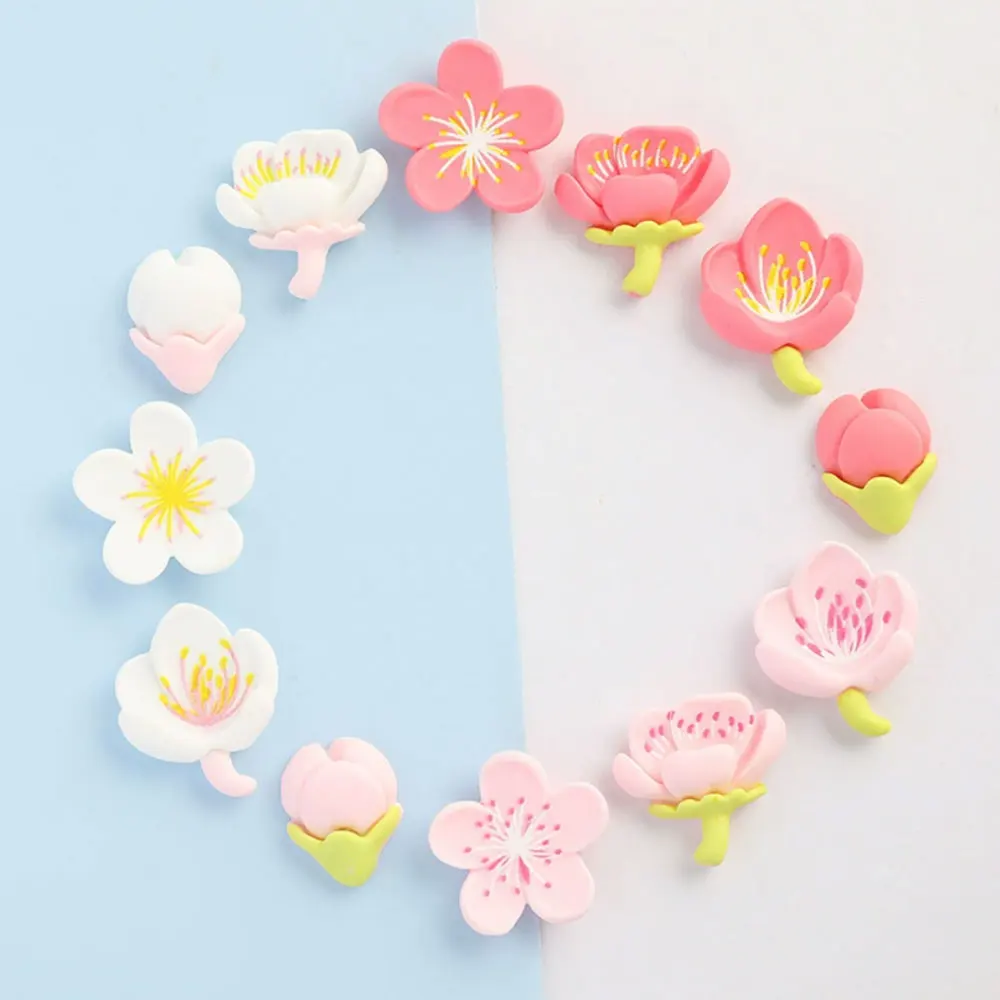 12PCS DIY Refrigerator Magnet Peach BlossomCherry Magnets Nordic Personalized Home Decor Whiteboard Photo Message Board Home - Image 5
