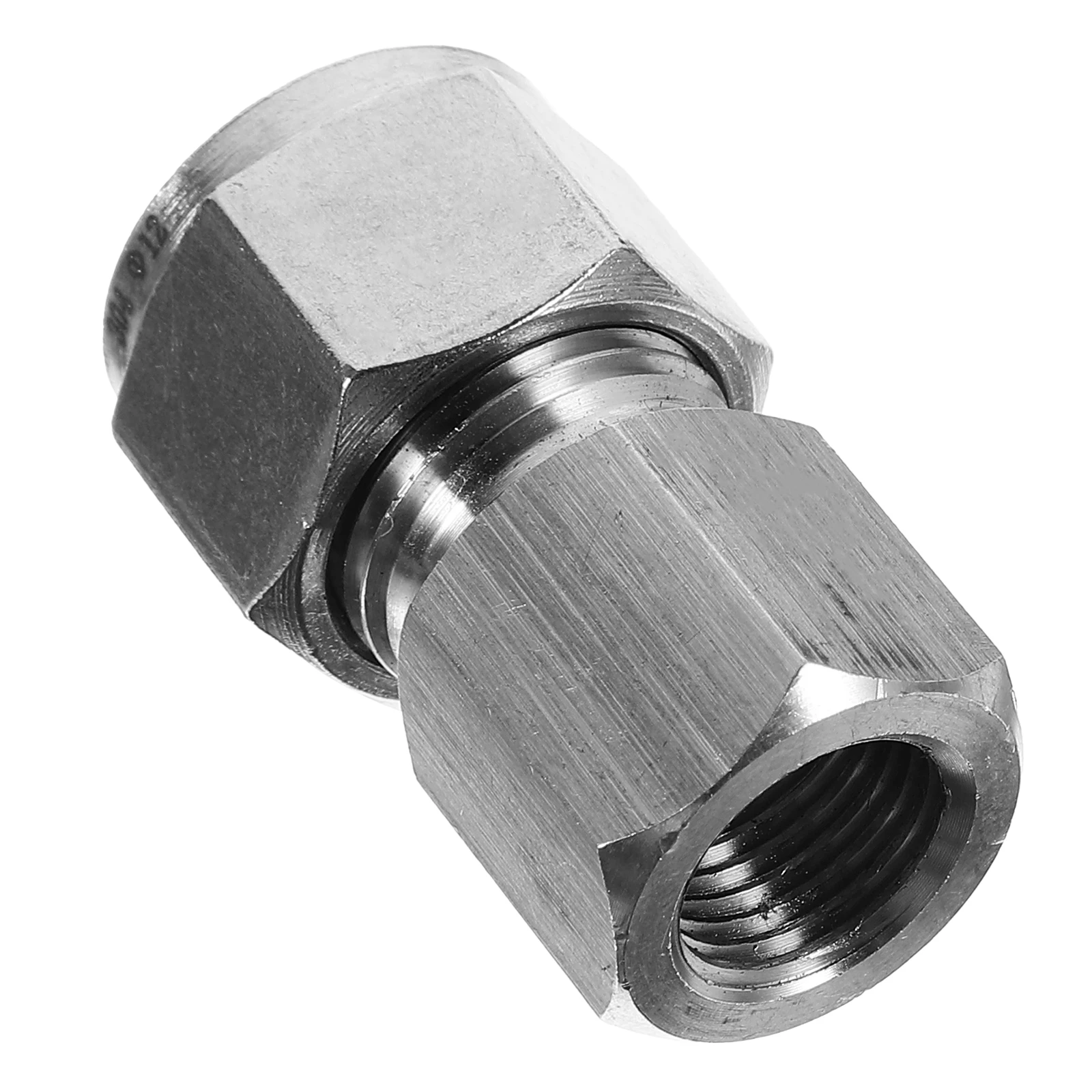 

Stainless Steel Inner Wire Connector 1/4 Compression Fitting Straight Through Tube Connector Industrial Hardware Pipe