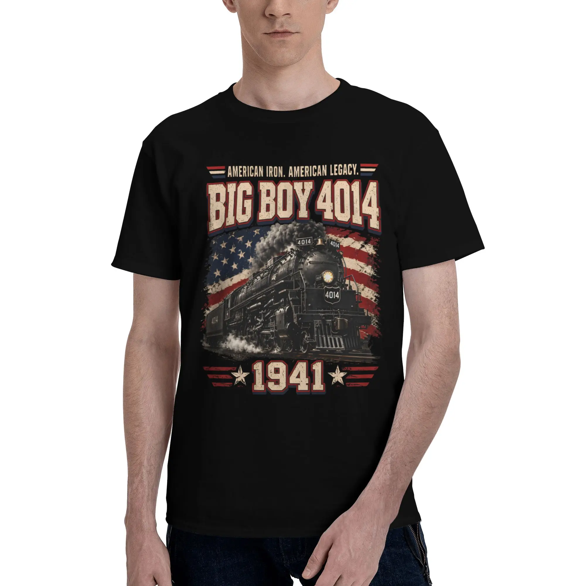 1941 Steam Locomotive 4014 Outfit Unisex T Shirt Cotton Tee Graphic  T-shirt Clothing