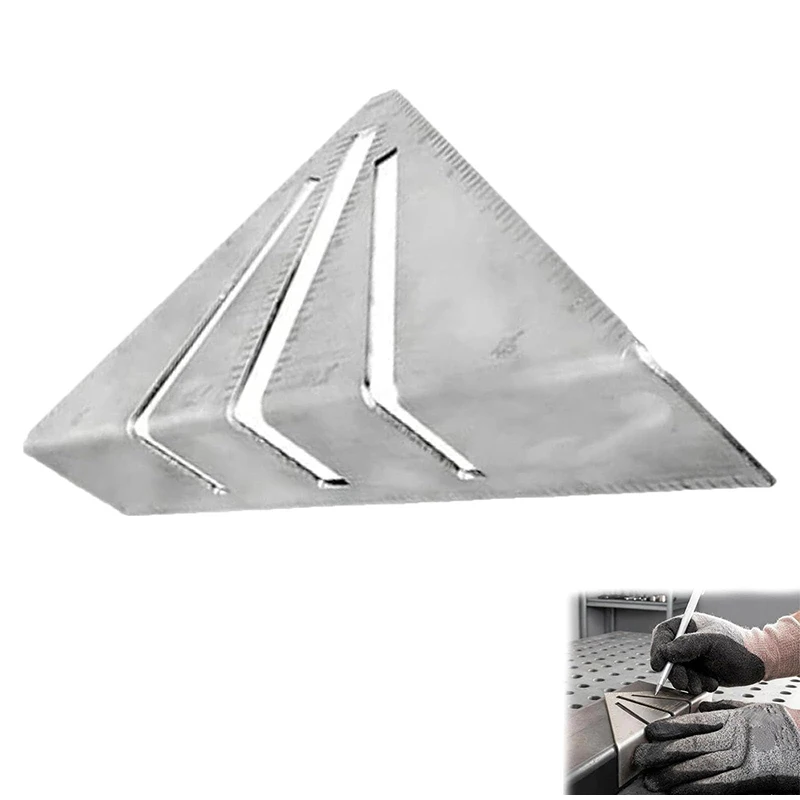 Professional Heavy Duty Metalworking Miter Square Carpenter Triangle Ruler with Angle Guide Precision Measuring Tool for Framing