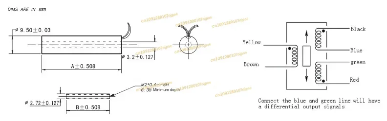 In Stock inductive LVDT  displacement  position transmitter