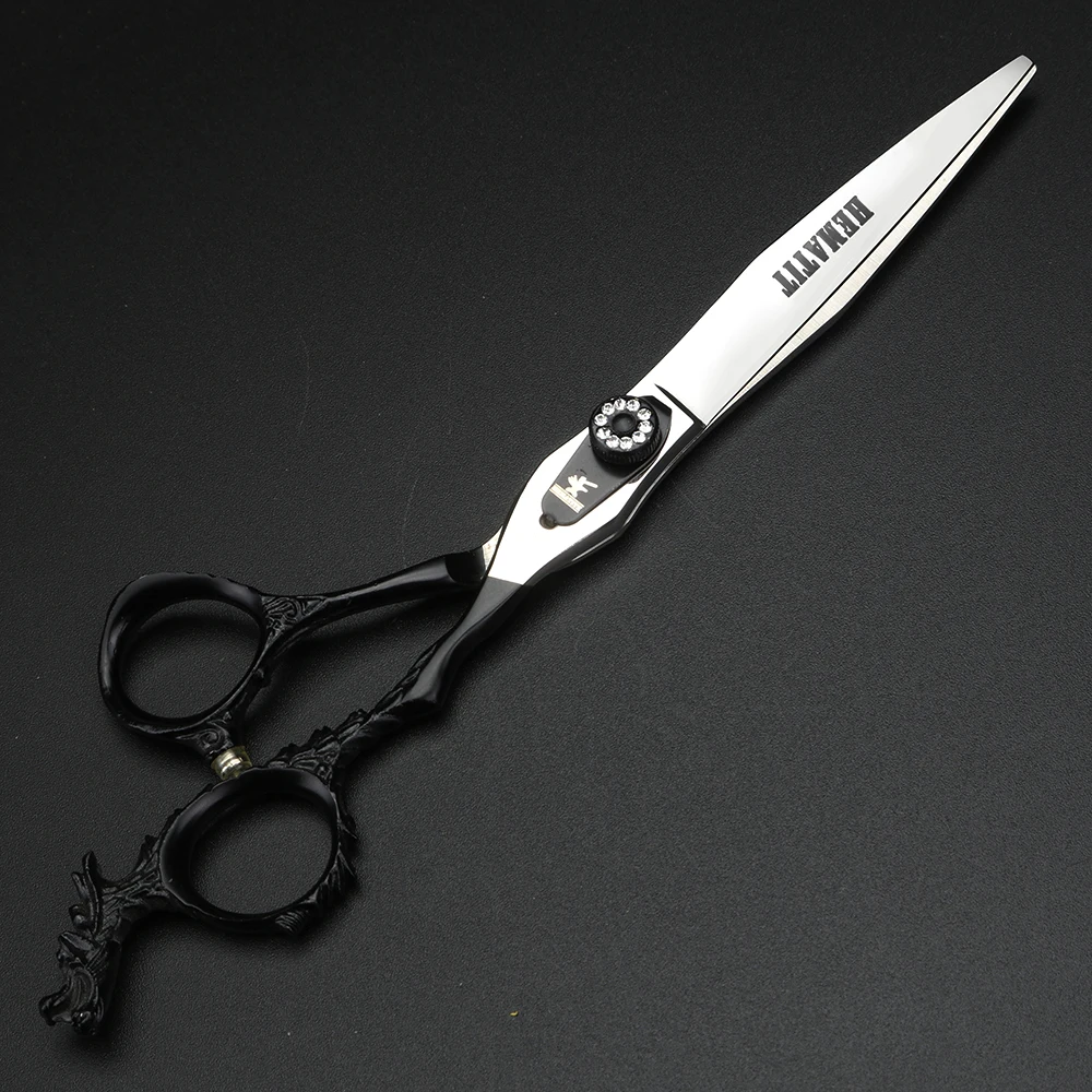 7 inch bearing dragon handle hair scissors, hairdresser styling tools, cutting scissors and thinning scissors