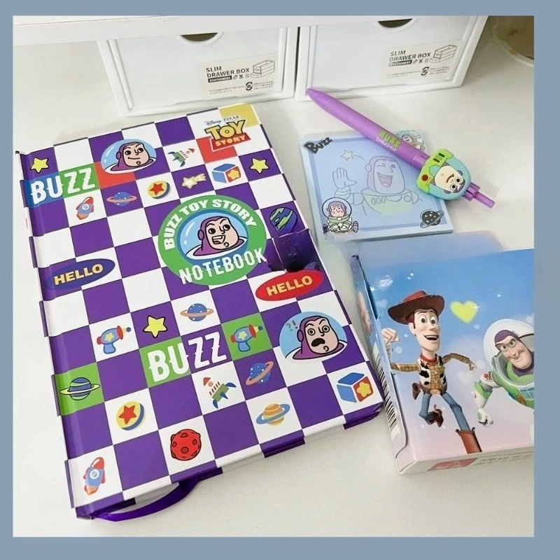 Disney Buzz Lightyear Lotso Alien periférico de anime cuaderno de estudiante de dibujos animados creativos regalo de festival de alta estética al por mayor.