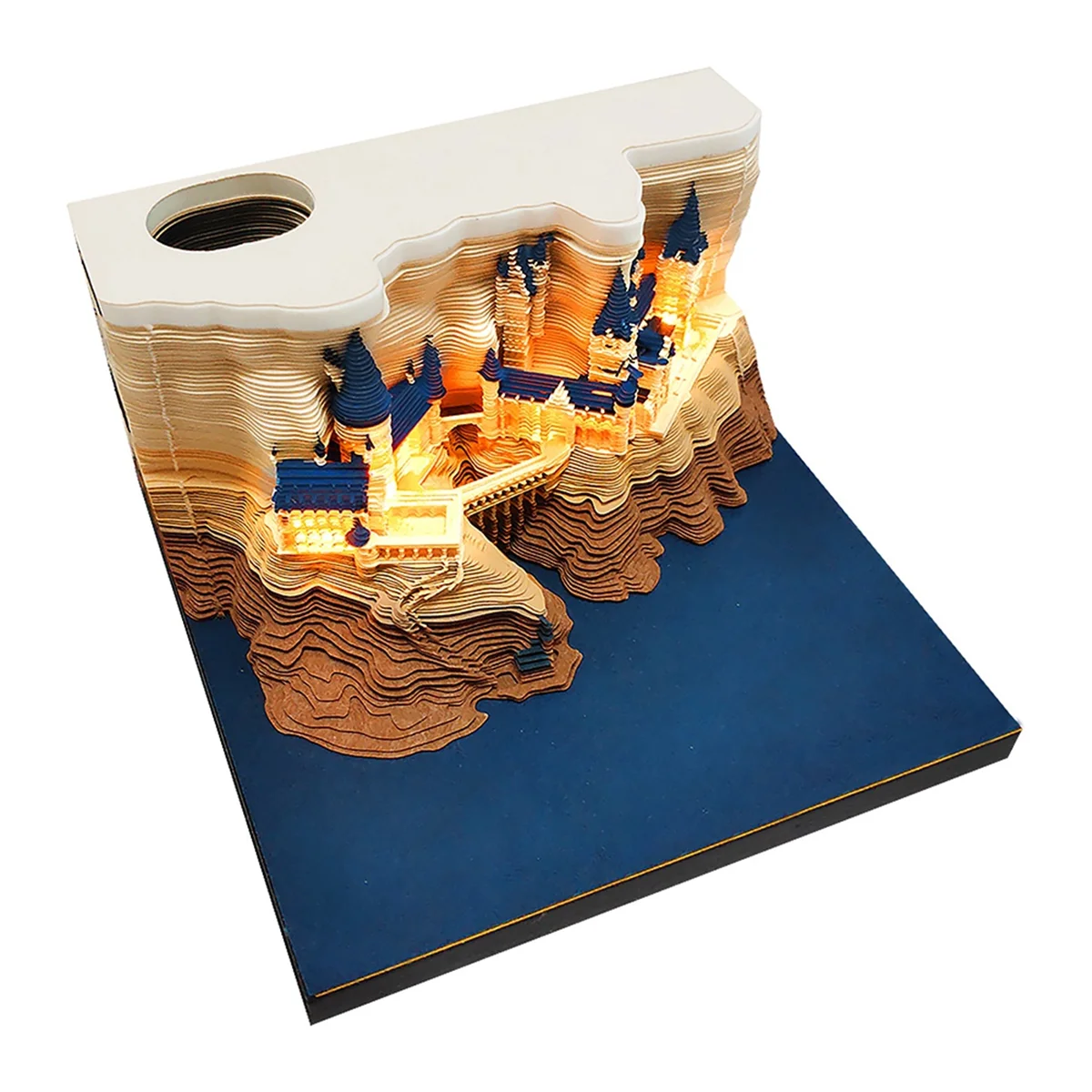 castello-blocco-note-3d-calendario-2024-blocco-note-blocco-note-ornamenti-castello-nota-carta-accessori-di-cancelleria-regalo-con-luci