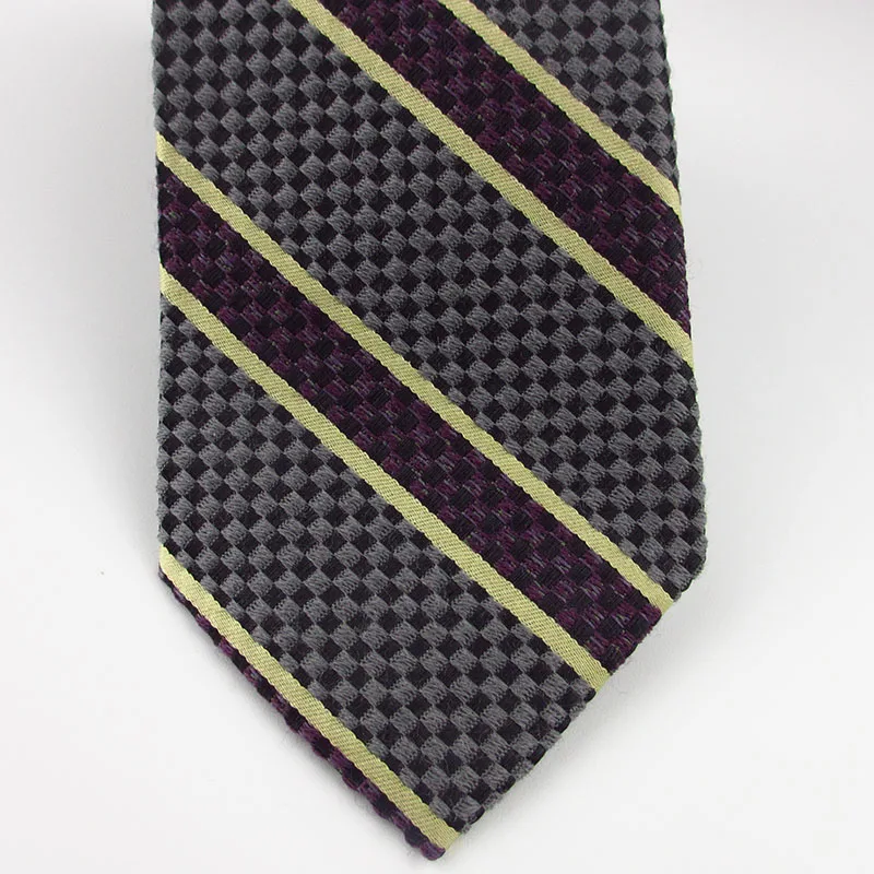 ウール男性ネクタイビジネスフォーマルストライプスーツ厚いアクセサリー 7 センチメートルネクタイ gravate パーティーギフトお父さん最高品質の男性クラバットコルバタ