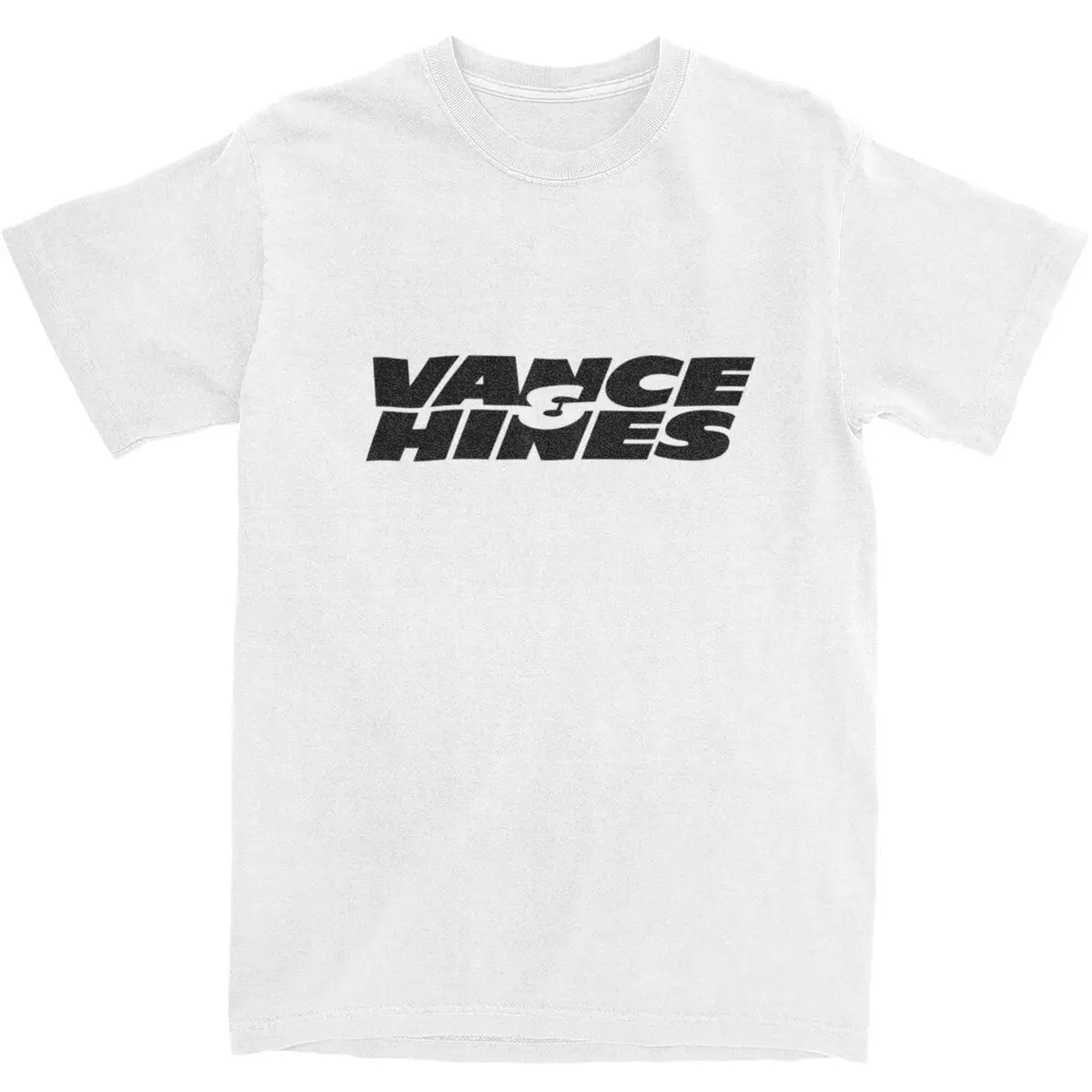 Мужская футболка с логотипом Vance And Hines, летние футболки в стиле Харадзюку для мотогонок, забавные повседневные футболки из 100 хлопка, женская футболка