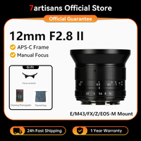 7artisans 12mm F2.8 Mark II MF APS-C Ultra Wide Angle Prime Lens For Sony E ZVE10 Fuji XF Canon EOS-M Canon RF Nikon Z Micro 4/3