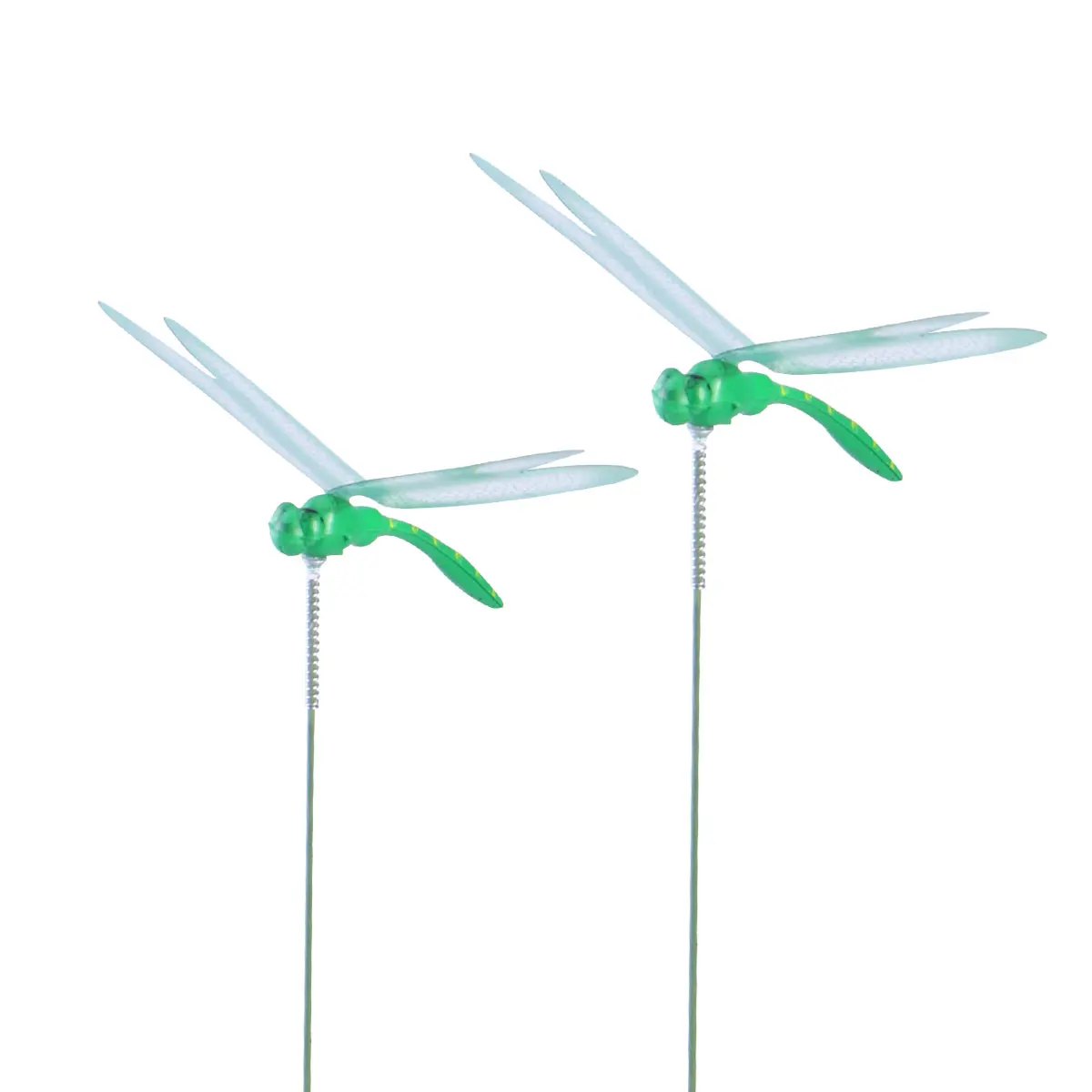 

4pcs Pvc Metal Waterproof Simulation Dragonfly Decorative Stakes For Outdoor Yard Wedding Decoration Lawn Ornament Planter