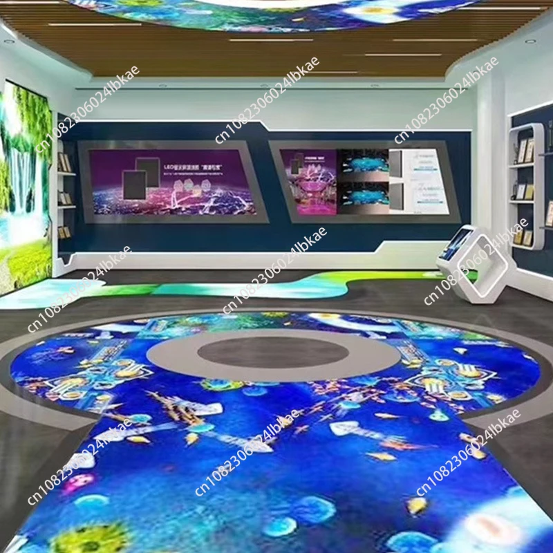 Interactive led floor tiles, treadable and load-bearing, smart sensor, indoor/outdoor waterproof full-color stage performance