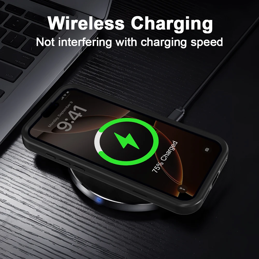 حافظة هاتف Fit iPhone 17، حافظة متينة شديدة التحمل مقاومة للغبار والسقوط ومقاومة للخدش لهاتف iPhone 17 مقاس 6.3 بوصة #3