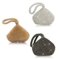 Women's for Triangle Glitter Handbag Purse Clutch Evening Luxury Bags Party Prom