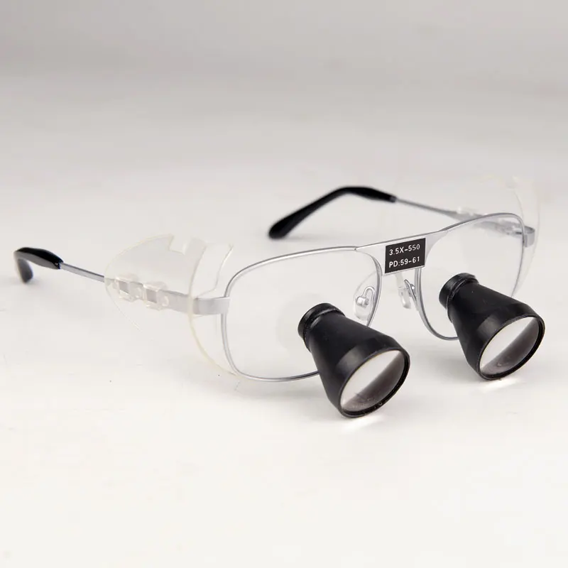 Imagem -03 - Binocular Dental Lupa Cirurgia Microcirurgia Ttl Magnifier pd Trabalhando a Distância 3.5x Personalizado