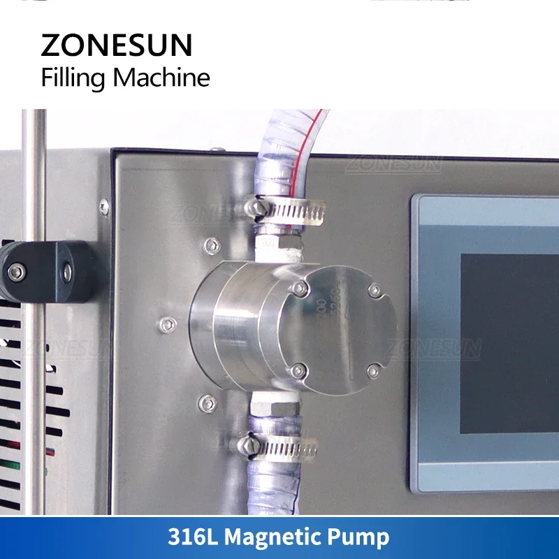 ZONESUN ZS-G25A2 Liquid Filling Machine Magnetic Pump Corrosive Fluids High Flow Rate