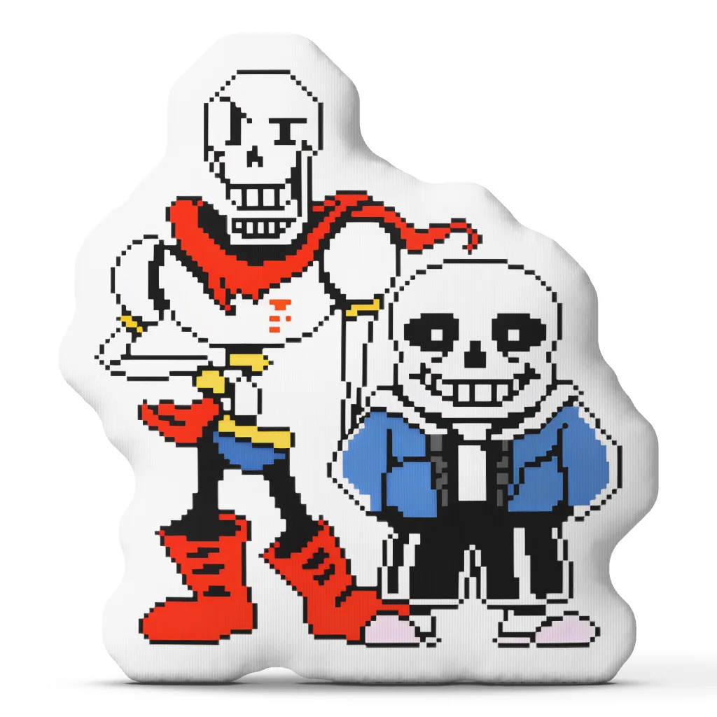 Sans And Papyrus Undertales Funny Pillow Cushion Irregular Stuffed Throw Pillow Home Decor Gift Sofa Bed