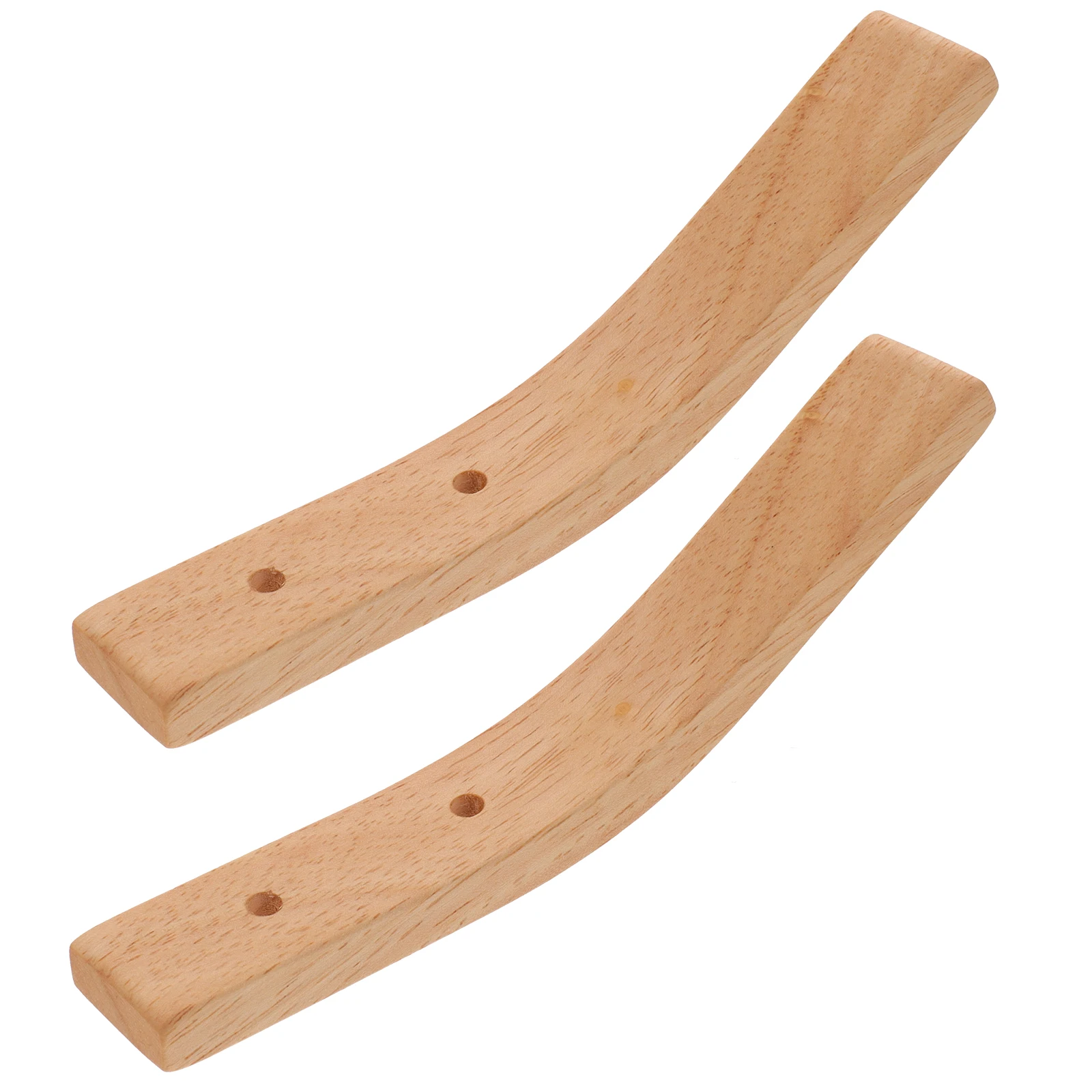 

2pcs Solid Wood Coat Hooks Wall Mounted Storage for Clothes Towels Hats Home Organization Space Saving