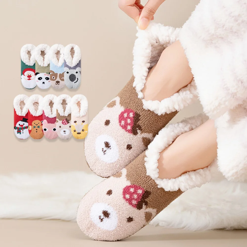 

New Thickened Floor Socks Soft Winter Warm Thermal Socks Non Slip Useful Slipper Socks Winter