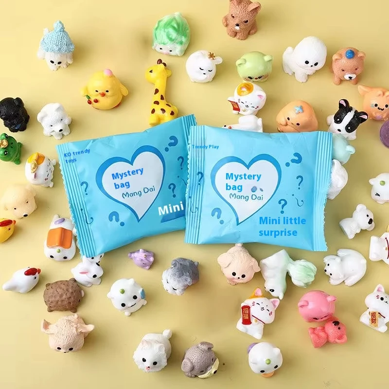 5/10/50/100pcs Resin Animal Blind Box Mini Home Desktop Accessory Model Creative Garden Night Light Viewing Platform Statue Gift