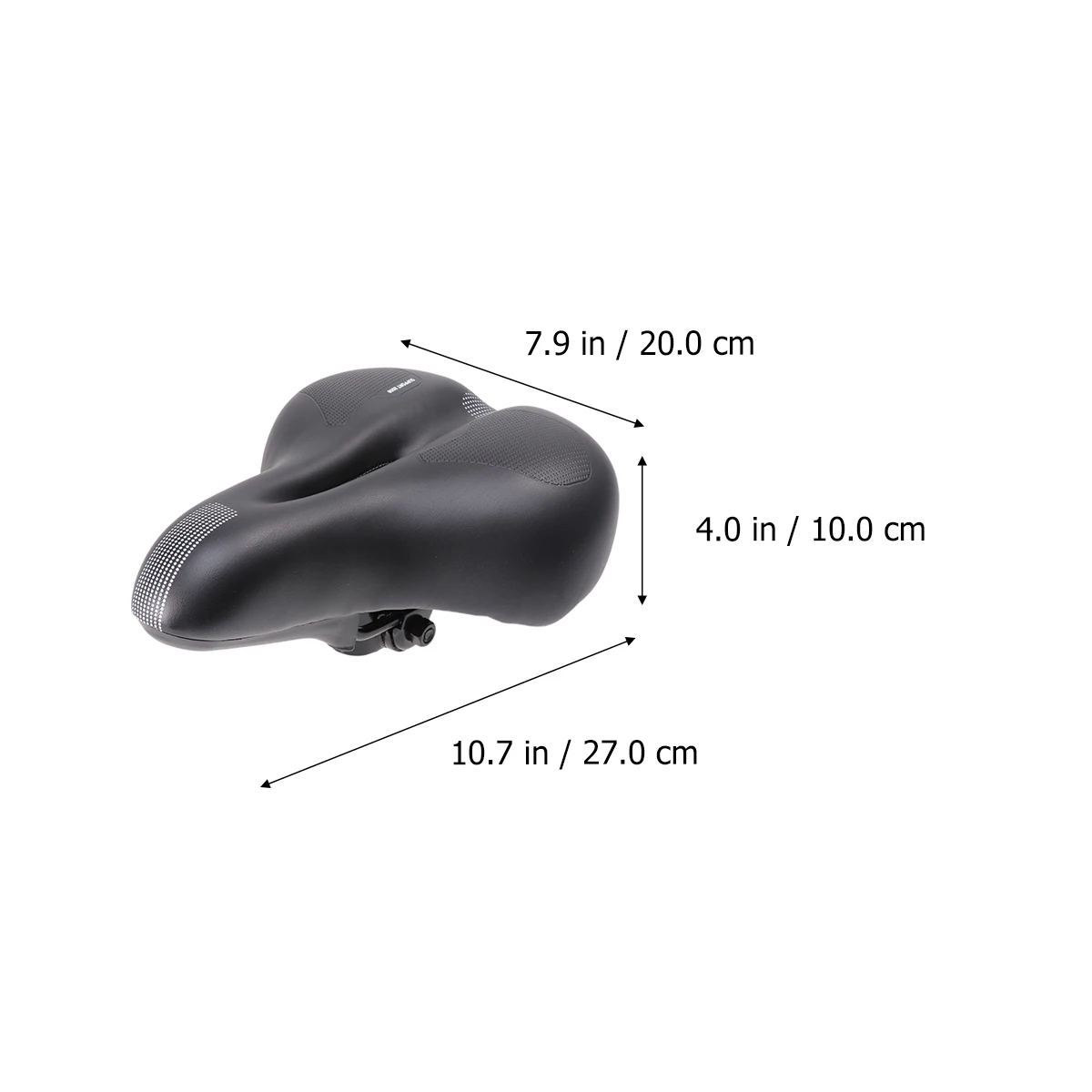 

Dual Spring Bike Seat Padded Wide Comfortable Saddle For Seat With Spring Design Most Bikes Mountain Road Racing Black