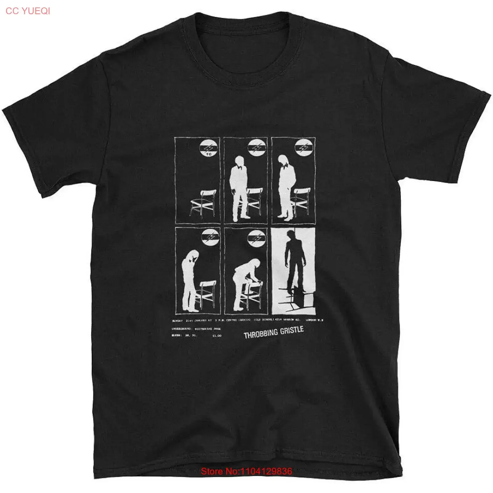 Throbbing Gristle Black Cotton S 5XL T Shirt MM121 vintage Washed Casual Stretched Versatile Breathable Comfortable