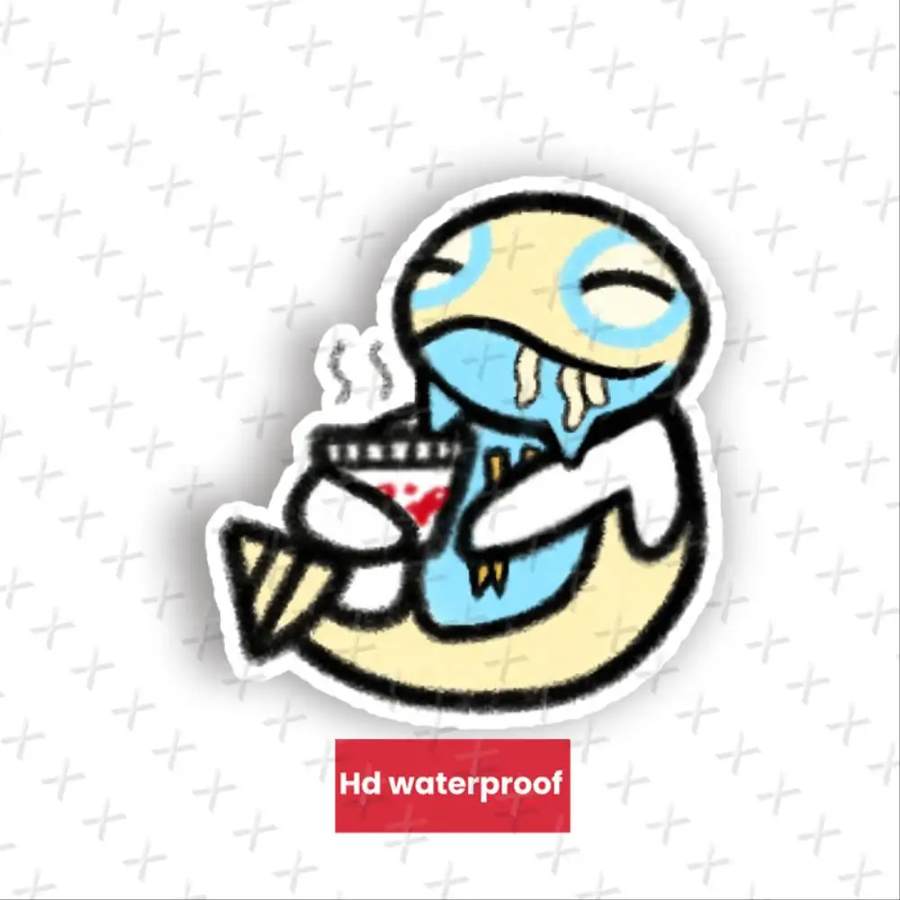 Ramen Noodle Irregular Shaped Self Adhesive Waterproof Vinyl Bumper Sticker Decal Waterproof Stickers For Decorating Car Windows