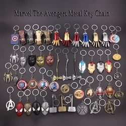 Superhero Metal Keychain for Bag, Avengers Pendant, Thor Hammer, Deadpool, Spiderman, Iron Man, Captain America Keyrings