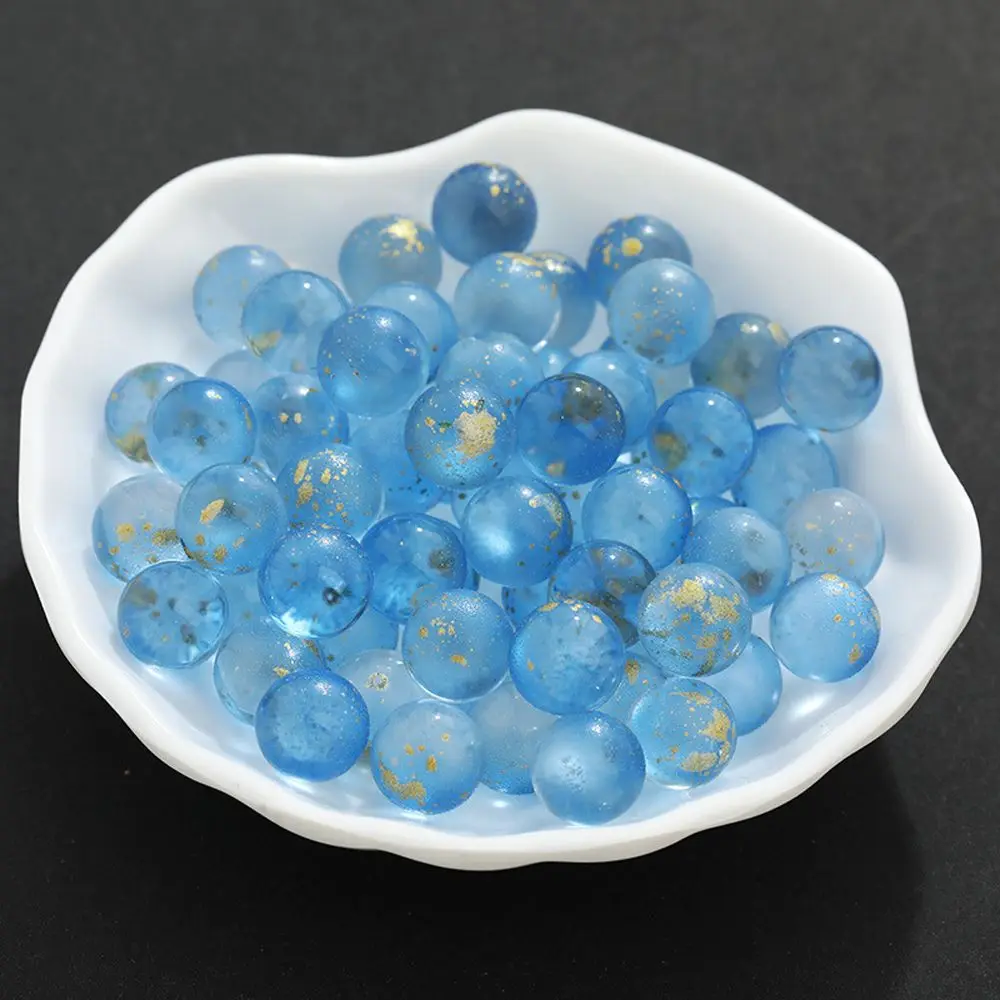 10Pcs 12mm Colorful Luminous Glass Ball Small Marbles Home Vase Fish Tank Decor Toys DIY Handmade Materials Jewelry Accessories