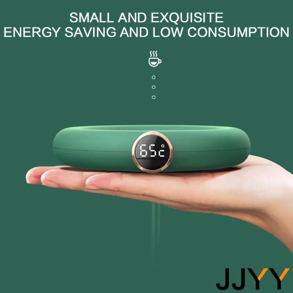 JJYY USB Coffee Cup Warm Heating Pad DC 5V Constant Temperature Coaster 3 Gear Digital Display Adjustment Timing Heater