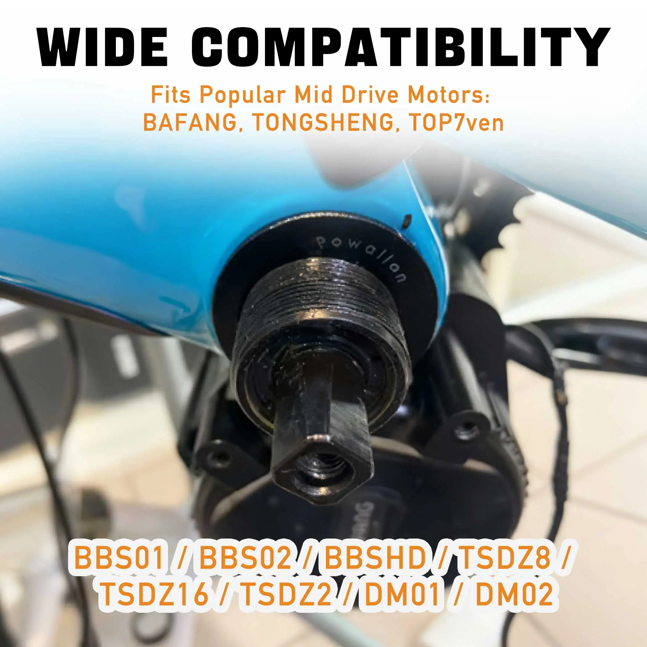EBike Bottom Bracket Adapters, BB Adaptors to Convert Incompatible Bottom Bracket for use W/ TSDZ2 and Bafang BBS Mid Drives