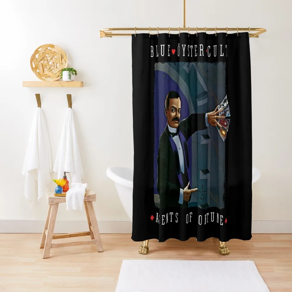 

Blue yster Cult Agent of fortune Shower Curtain Elegant Bathroom Waterproof Bathroom Shower In The Bathroom Curtain