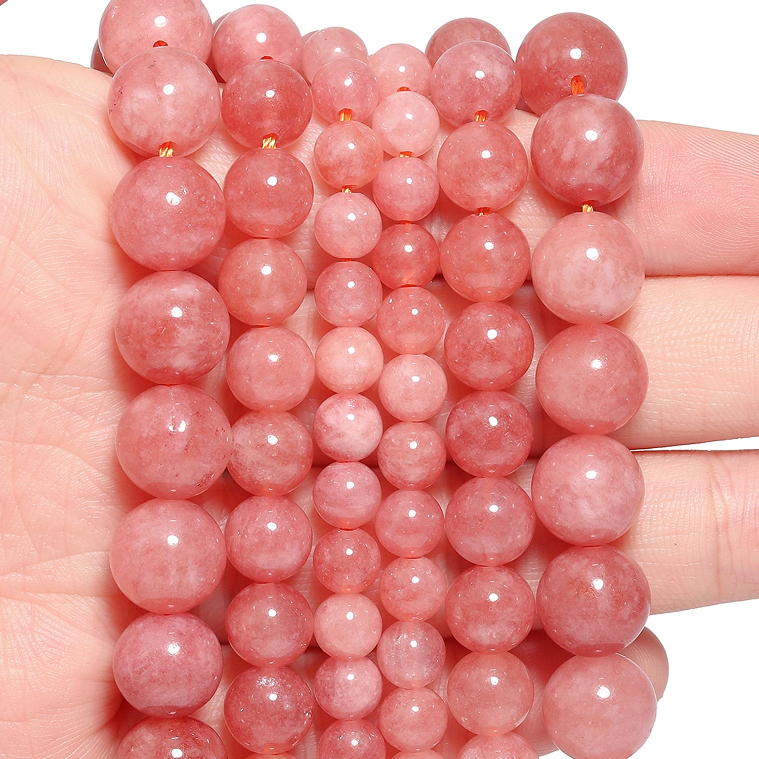 6mm 8mm10mm Natural Jade Beads Round Loose Spacer Beads for Jewelry Making Diy Beading Crafts Accessories Wholesale