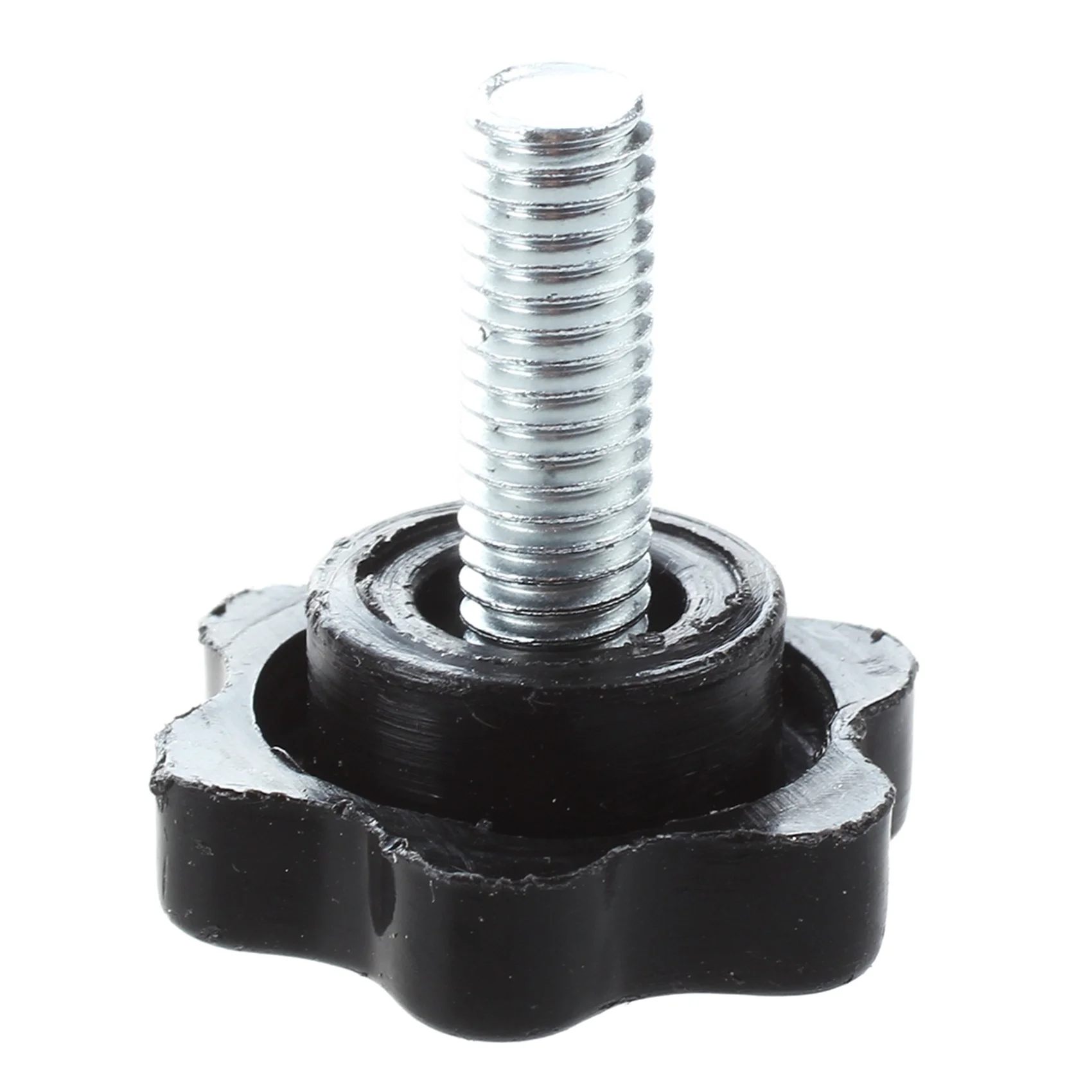 

AB35-10 Pcs M6 X 15Mm Male Thread 25Mm Hex Shaped Head Clamping Knob Black