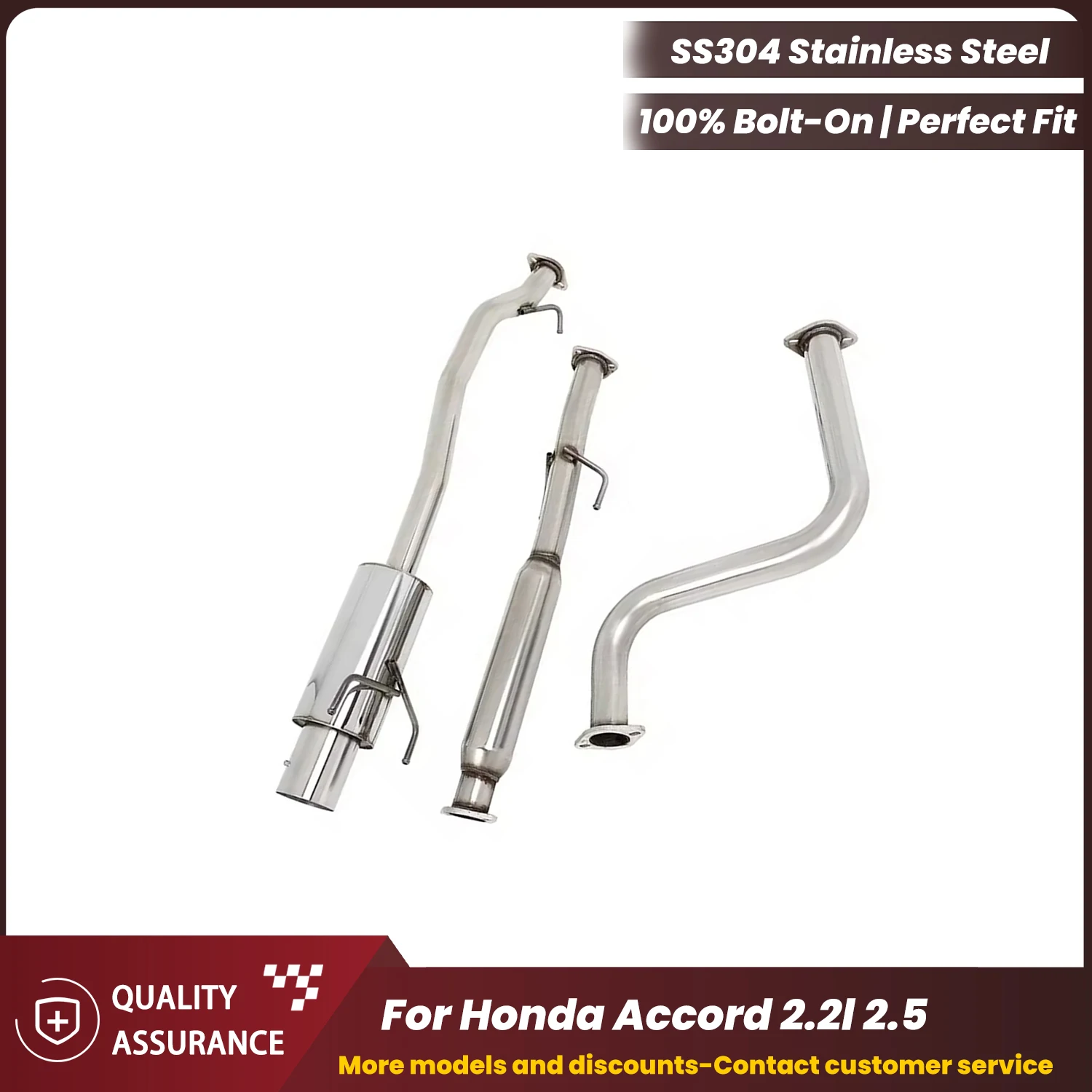 

Aggressive Exhaust Sound ECCF Valved Catback Exhaust For Honda Accord 2.2l 2.5 Performance Upgrade Easy Installation