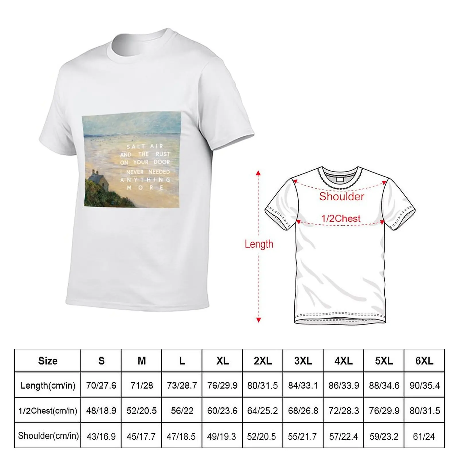 salt air and the rust on your door T-Shirt Casual Streetwear Short Sleeve Tee