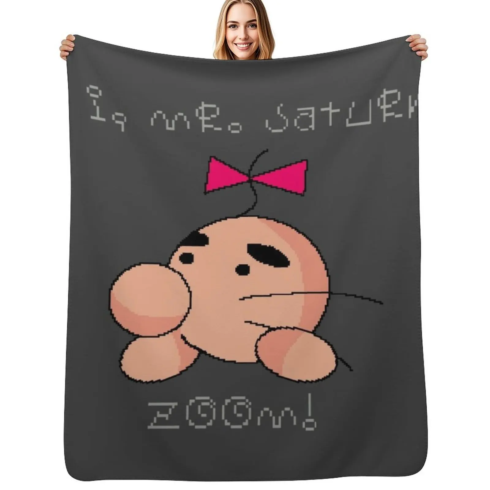 Mr. Saturn! Throw Blanket For Baby Flannel Fabric bed plaid blankets and throws Decorative Beds Blankets For Sofas Blankets