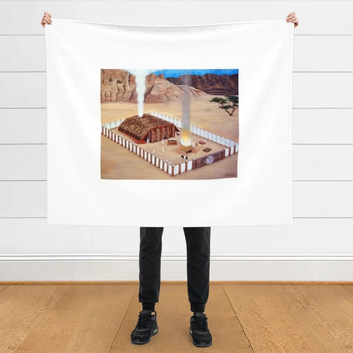 

Tabernacle in the Wilderness Throw Blanket Picnic Soft Plaid christmas decoration Blankets