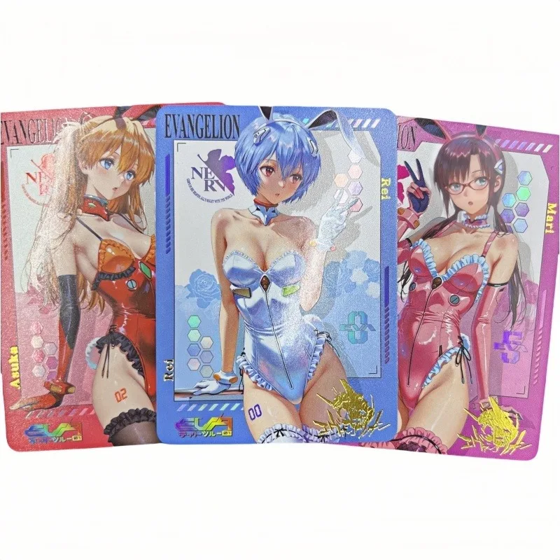 

Diy 3 шт./компл. аниме Ева Аска Лэнгли Сорю Аянами Рей самодельные коллекционные карты Bunny Girl Series Katsuragi Misato флэш-карта