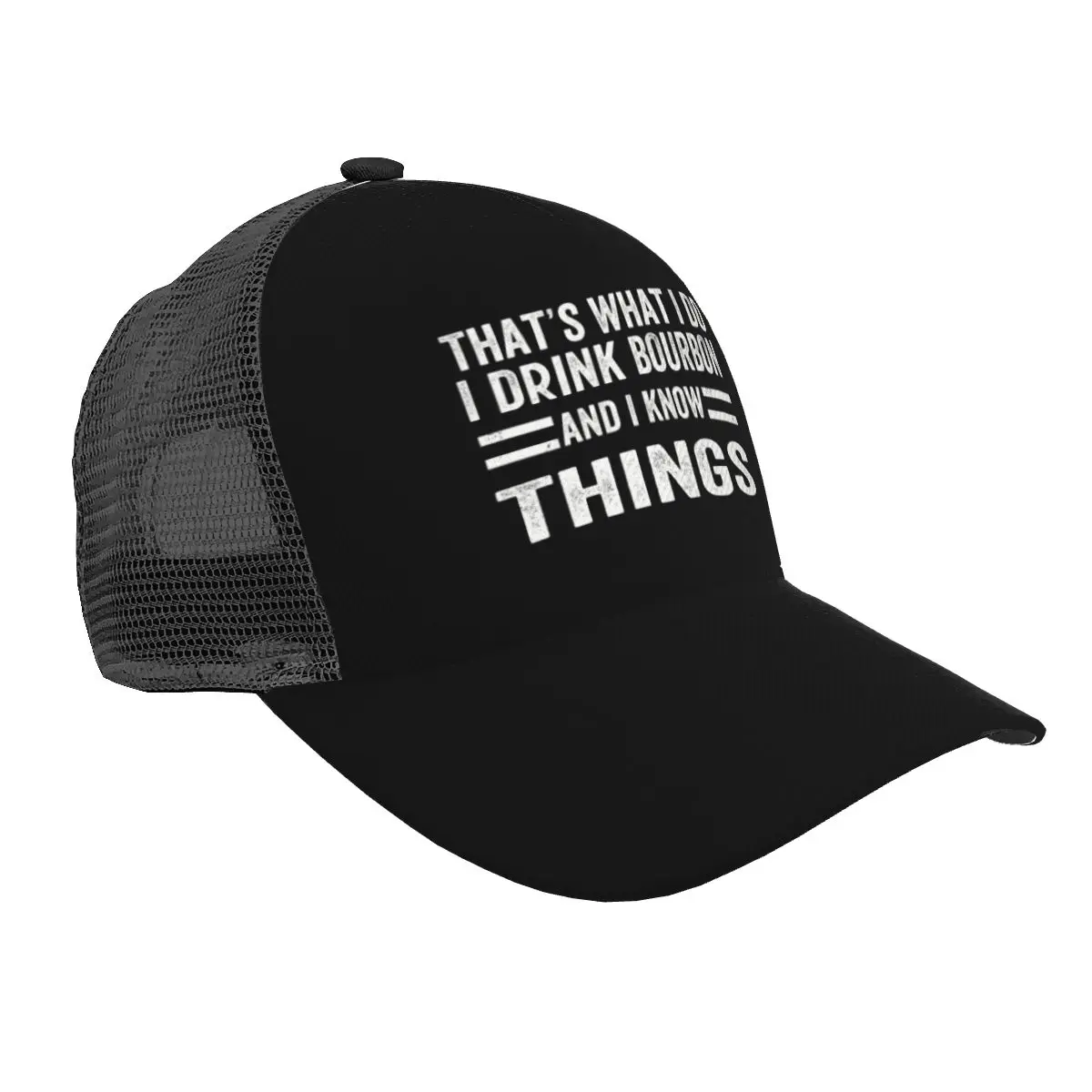 Baseball Cap That's What I Do I Drink Bourbon And I Know Things Baseball Hat Breathable Men Women Summer Mesh Cap Dropshipping