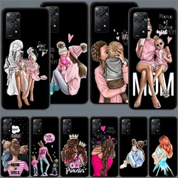 Baby And Mom Girl Phone Case For Redmi 13C 14C Note 14 13 Pro Plus 5G Clear Capa 12 12C 10A 10C 10 9A 9C 9T 9 8 Pro Cover TPU Sh
